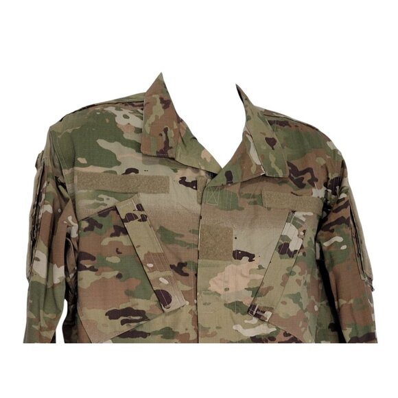 Army OCP Camo Shirt Jacket Medium Regular Insect Shield Combat Uniform Tactical - Picture 3 of 9
